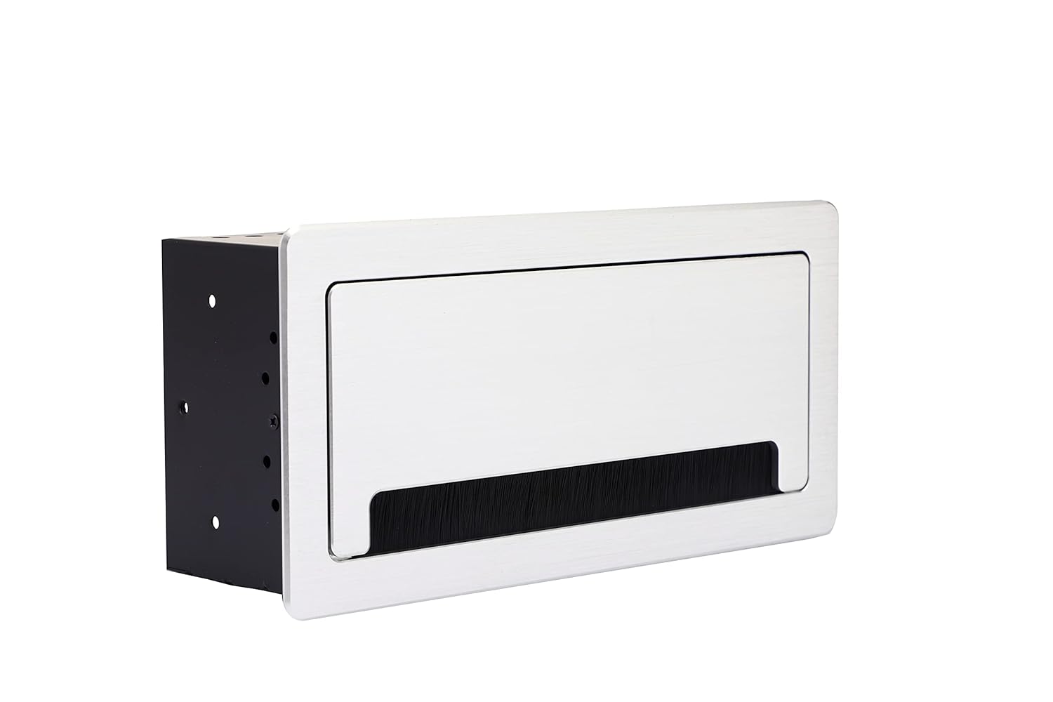 BOXNUBE Flip Top Cable Cubby Box with HDMI, Audio, LAN, USB & Power Ports (Silver) BOXNUBE Flip Top Cable Cubby Box with HDMI, Audio, LAN, USB & Power Ports (Silver)